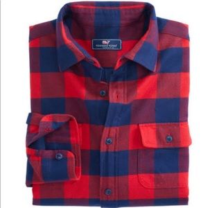 Vineyard Vines Flannel Shirt Men’s XL Red/Blue NWT